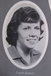 1961 photo of Carol Justice