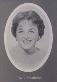 1961 photo of Nita Matthews