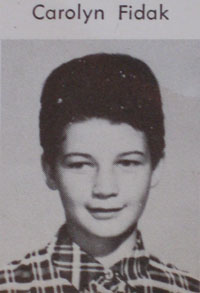 1960 photo of Carolyn Fidak